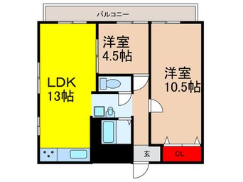 間取図 こうやハイツ