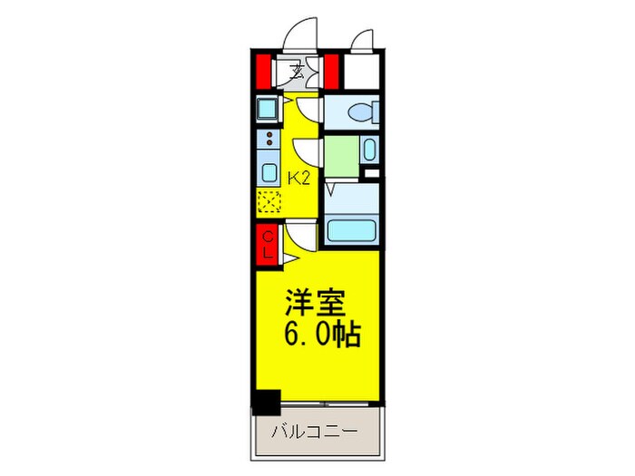 間取り図 ﾌﾟﾚｻﾝｽ天満橋ﾄﾗｯﾄﾞ(1105）