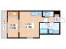 ジーメゾン寝屋川秦町ルシェール 1LDKの間取り
