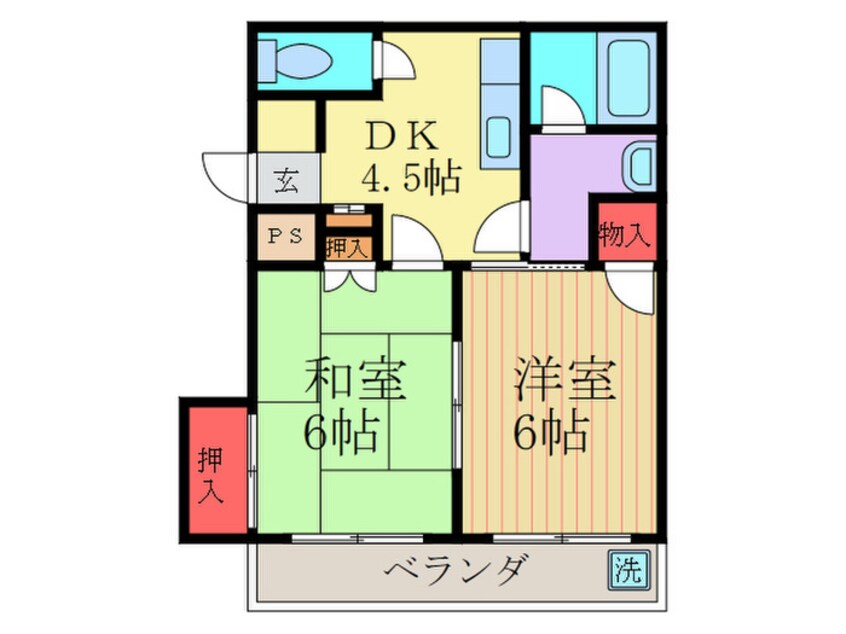 間取図 ブルージュ