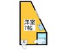 松尾寺ワンルーム 1Rの間取り