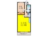 双葉マンション 1LDKの間取り