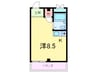 ウイング本山Ⅱ 1Rの間取り