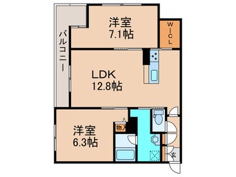 間取図 La Jolla城陽