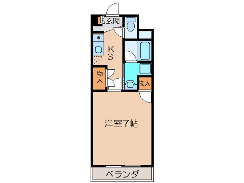 間取図 リヴェ－ル城西