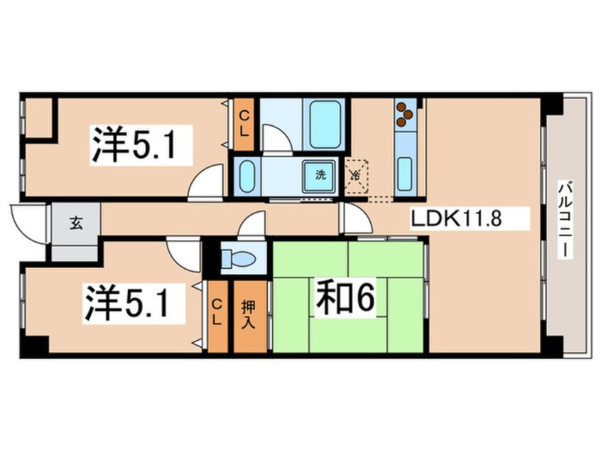 間取図 プランテーム吉田