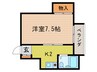 ア－バン出町 1Kの間取り