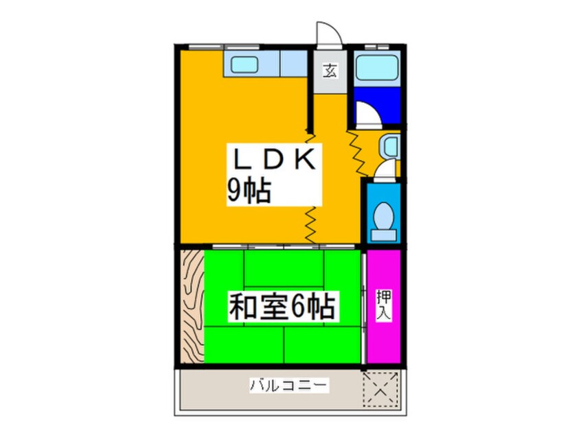 間取図 西ハイツ