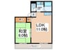 コトブキビル 1LDKの間取り