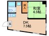 第２伊東ビル 1DKの間取り