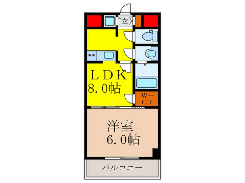 間取図 ノルデンタワ-新大阪アネックスA