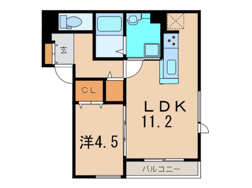 間取図 Cherry Maison 夙川
