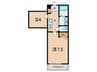 ＡＩＬＥ岡場Ⅱ 1SKの間取り