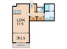 AⅡJR西宮駅前 1LDKの間取り