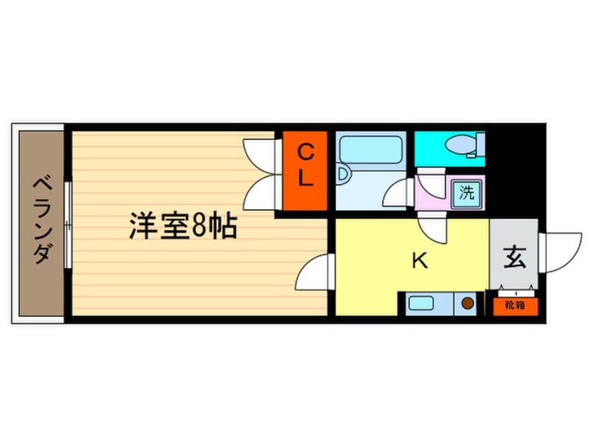 間取図 カ－サ・ヴェルディ