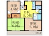 ピ－スフルハウス 3DKの間取り