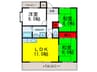メイカーサ千里パートⅡ 3LDKの間取り