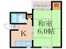 ライヴヒル千里 1Kの間取り