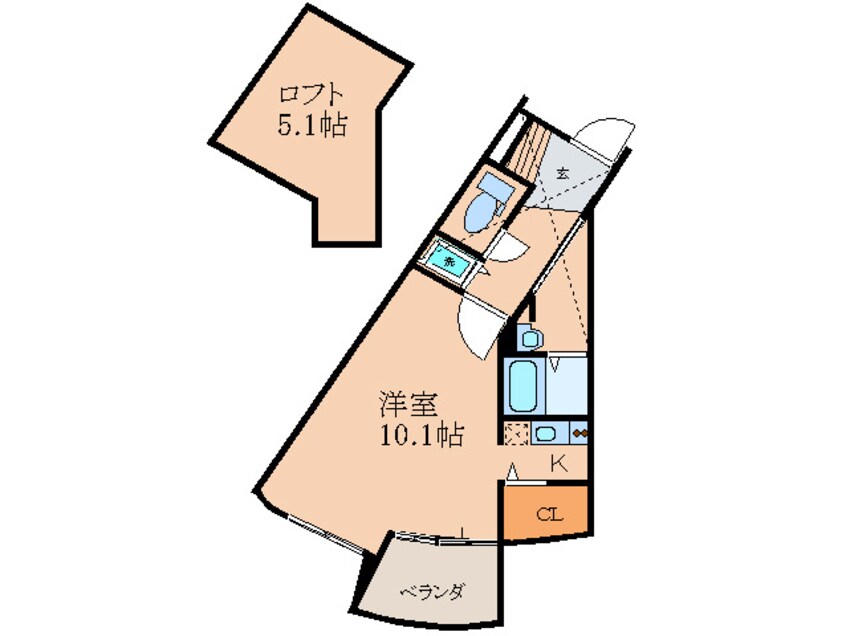 間取図 フォレステ－ジュ江坂垂水町