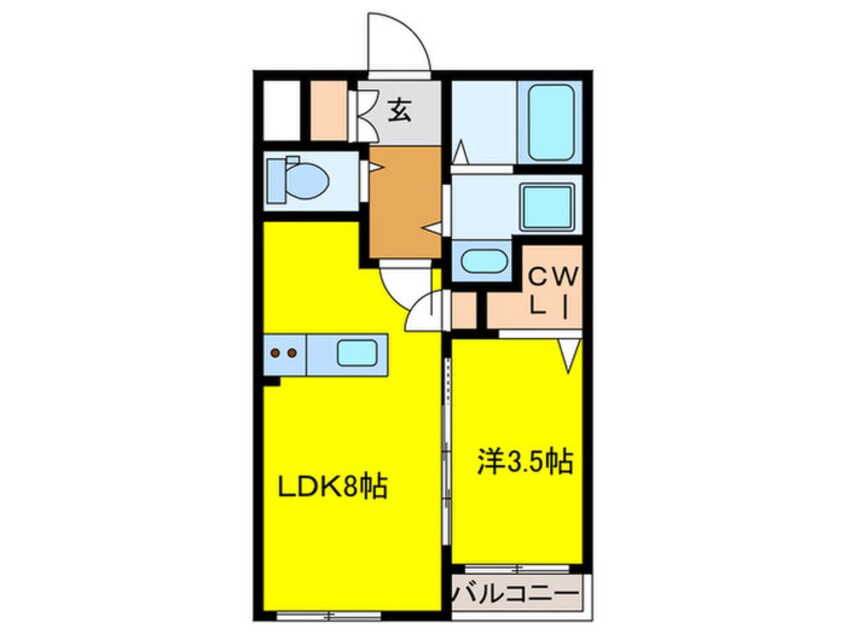 間取図 St.Residence七道