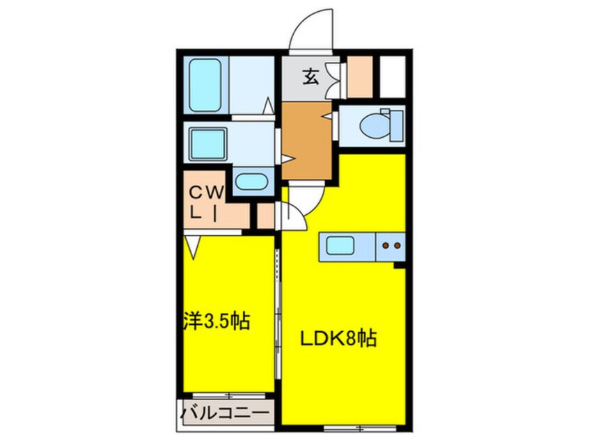 間取図 St.Residence七道