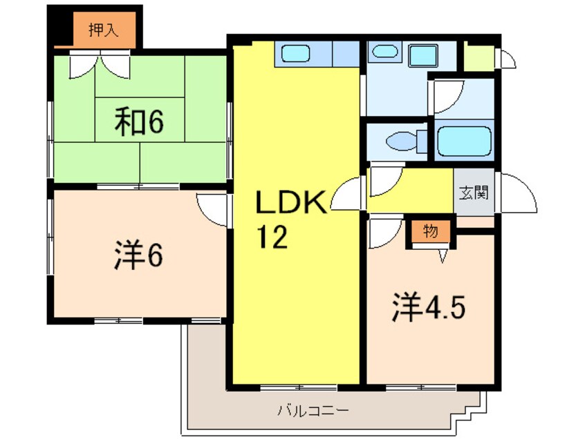 間取図 グランディア東灘