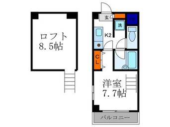 間取図 ロフティ松ヶ崎