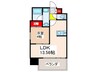 プレジオ荒本新町 1LDKの間取り