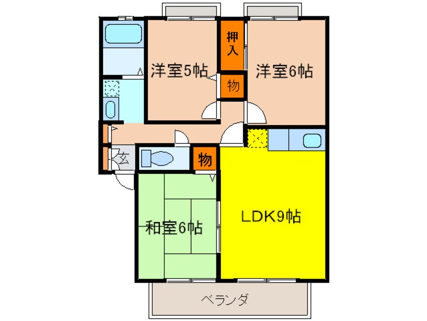 間取図 サンライフＡ・Ｂ棟