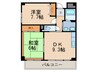 六甲秋桜 2DKの間取り