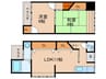 鳴滝本町貸家（130-9） 2LDKの間取り