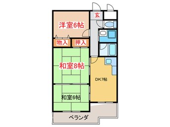 間取図 グランドール大鳥