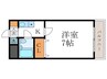 ヴィラサンシルク西大路 1Kの間取り