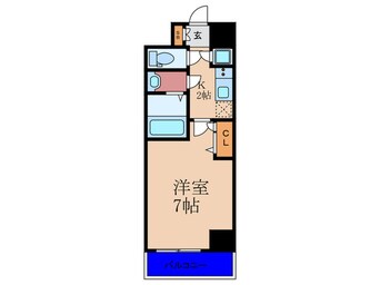 間取図 ﾌｧｰｽﾄｽﾃｰｼﾞ梅田ＷＥＳＴ(208)