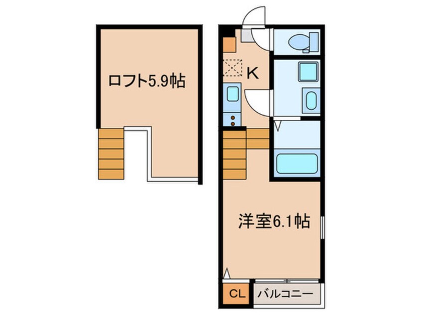 間取図 ハーモニーテラス椥辻中在家町