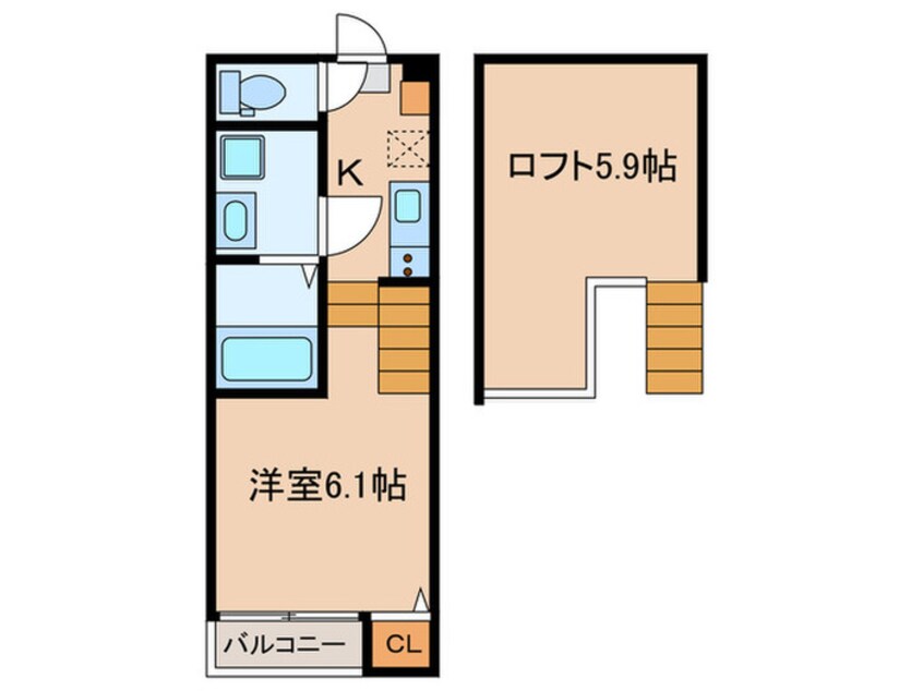 間取図 ハーモニーテラス椥辻中在家町
