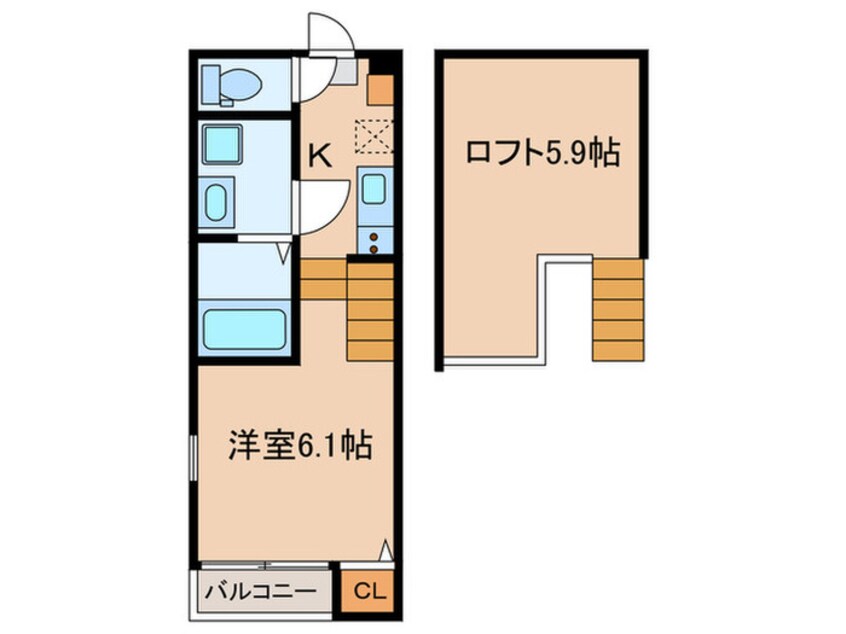 間取図 ハーモニーテラス椥辻中在家町