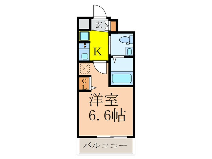 間取り図 ｴｽﾃﾑｺｰﾄ新大阪Ⅸｸﾞﾗﾝﾌﾞﾗｲﾄ(409)