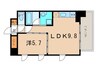 シュマンベール 1LDKの間取り