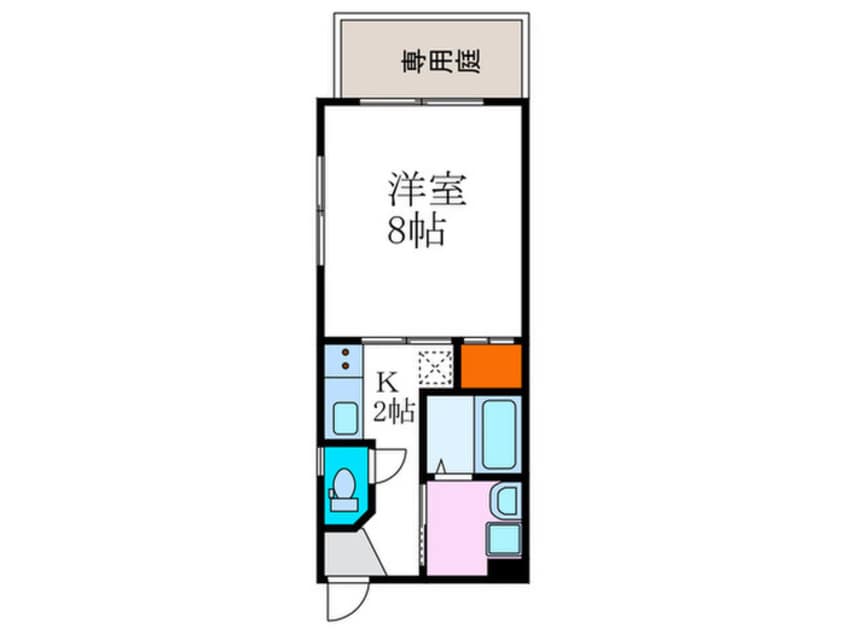 間取図 ウエストコ－ト北白川