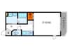 ウエストコ－ト北白川 1Kの間取り