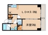 Ｒ－Ⅱコ－ト 1LDKの間取り