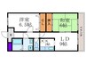 エントリ－ト木村 2LDKの間取り