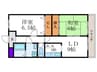 エントリ－ト木村 2LDKの間取り