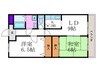 エントリ－ト木村 2LDKの間取り