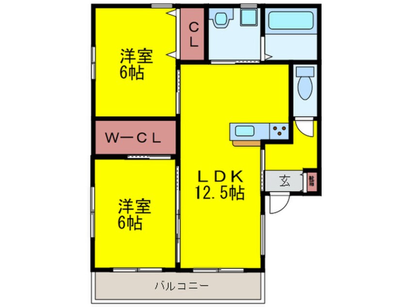 間取図 FLAFFLE平野本町