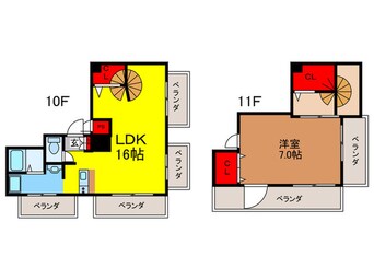 間取図 エスポワ－ル上汐