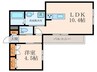 HEBEL MAISON CIEL 1LDKの間取り