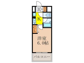 間取図 エスリード新大阪第８(1007)