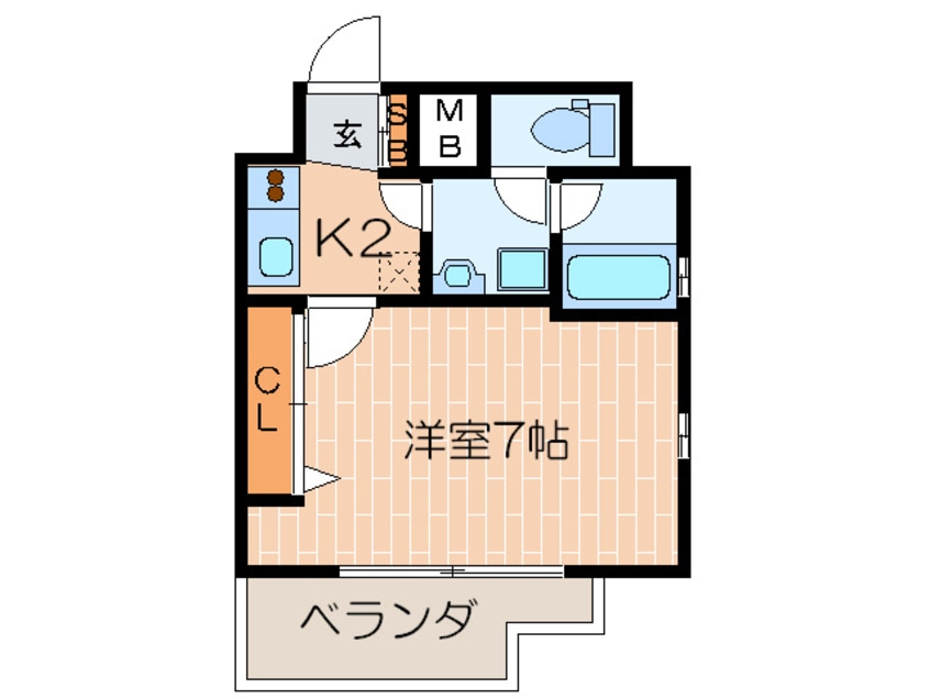 間取図 クレイドル四天王寺